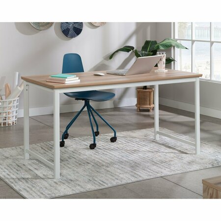 WORKSENSE BY SAUDER Bergen Circle 60x30 Table Desk Ka , Melamine top surface is heat, stain, and scratch resistant 426459